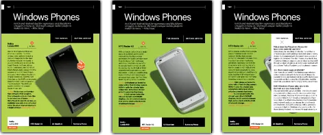 Figure 3: One page with different states changed by the user.